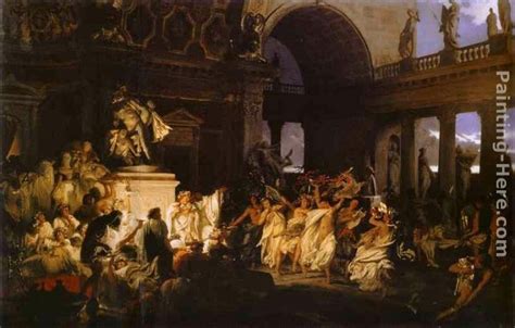 Henryk Hector Siemiradzki Roman Orgy In The Time Of Caesars Painting Anysize Off