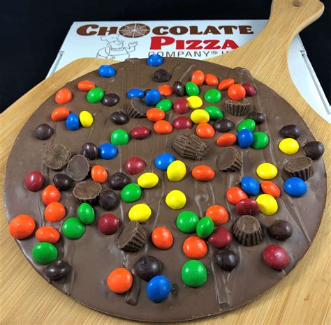 Peanut Butter Cups And Candy Chocolate Pizza