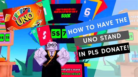 how to get the uno stand in pls donate step by step tutorial youtube