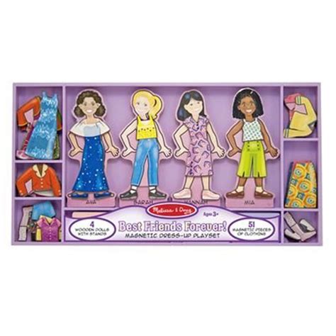 Melissa And Doug Best Friends Forever Magnetic Dress Up Playset New