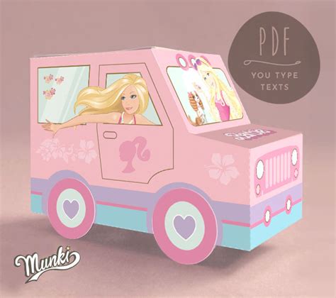 Printable Doll Candy Box For Birthday Party Munki Printabless Ko Fi