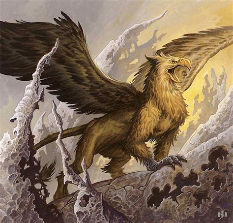 Gryphon Par Jim Nelson Griffin In 2019 Mythical Creatures