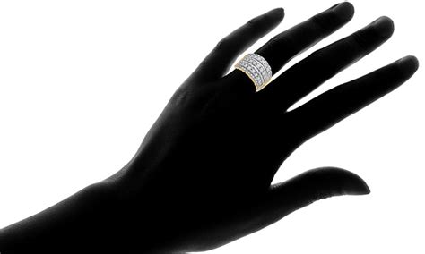Up To 84 Off On 1 2 CTTW Fashion Diamond Band Groupon Goods