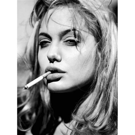 J0337 Angelina Jolie Smoking Blonde Girl Pop 14x21 24x36 Inches Silk