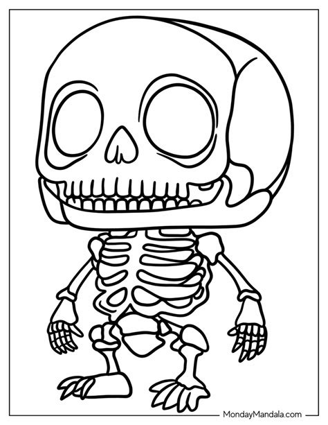 20 Skeleton Coloring Pages Free Pdf Printables Coloring Library