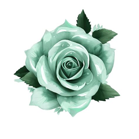 Beautiful Mint Green Rose Bouquet · Creative Fabrica