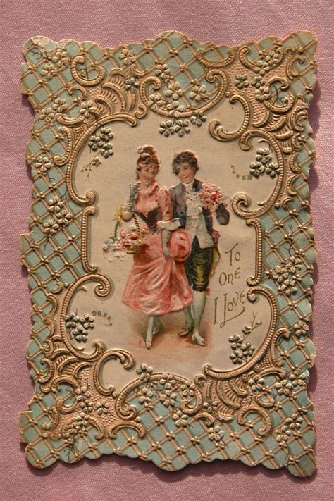 Post Card Victoriano Victorian Valentines Vintage Valentine Cards