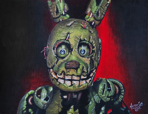 Art, Painting, Drawing, Tips and Tutorials: Drawing SpringTrap from FNAF3