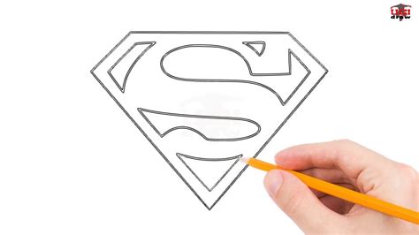 How To Draw Superman Logo Step By Step Easy For Beginnerskids Simple