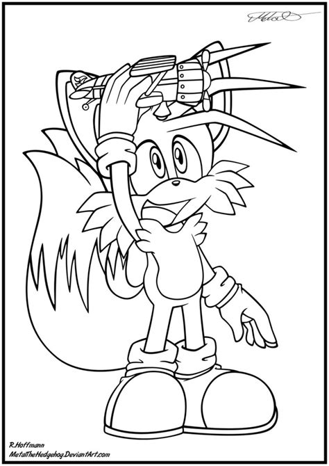 The coloring sheet features sonic here is a coloring page of sonic and his friends to paint online. Tails The Fox Coloring Pages at GetColorings.com | Free ...