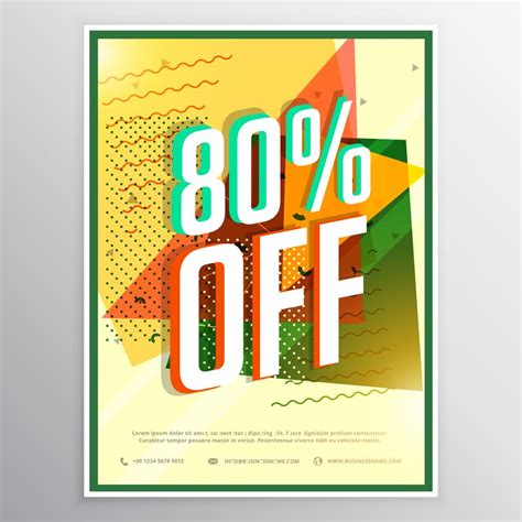 Sale Poster Banner Flyer Design Concept Download Free Vector Art