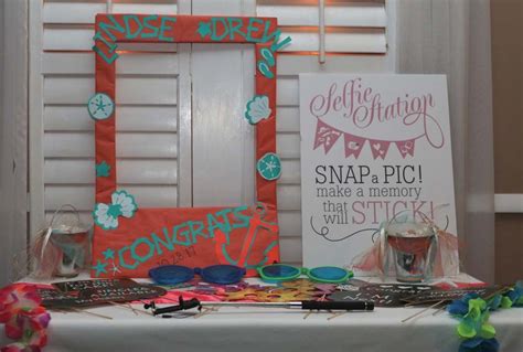What Else A Selfie Station Complete With Props Beach Wedding