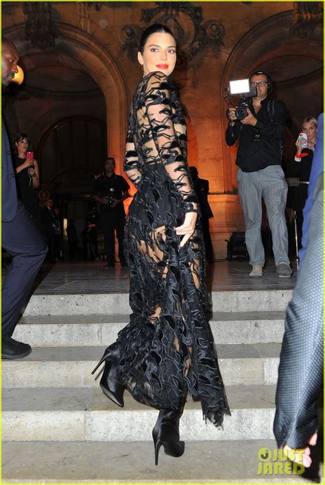 Photo Kendall Jenner Wears Sheer Dress For An Event In Paris 01 Photo 4144794 Just Jared