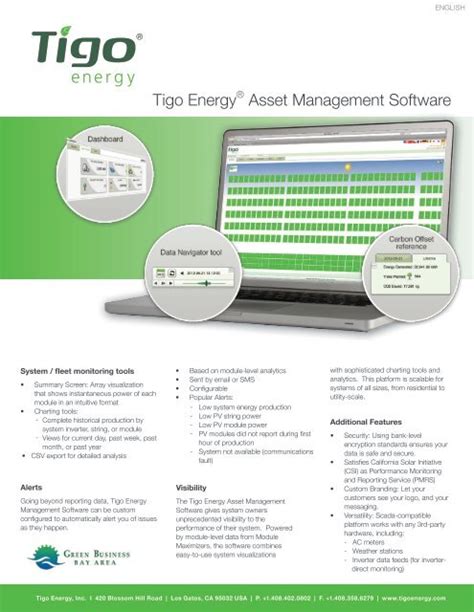 Tigo Energy Asset Management Software