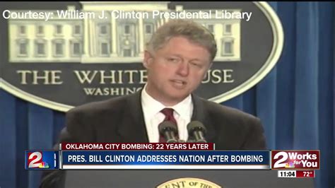 Former President Bill Clinton Addresses Nation After Okc Bombing Youtube
