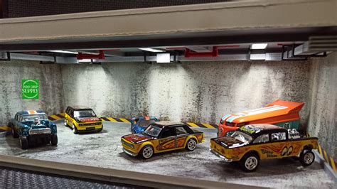 Diorama Miniatures Display Garage Workshop Diecast 1 64 164 4 Etsy