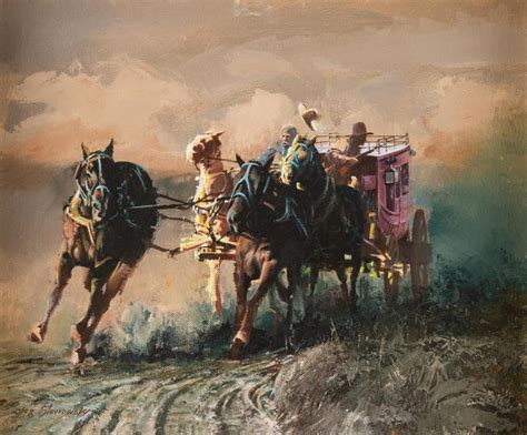 Oleg Stavrowsky Oil On Canvas March In Montana