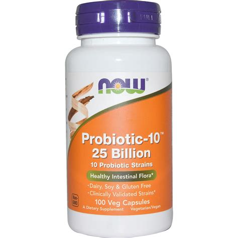 Comprar Now Foods Probiotic 10 25 Bilhões 100 Cápsulas Vegetarianas