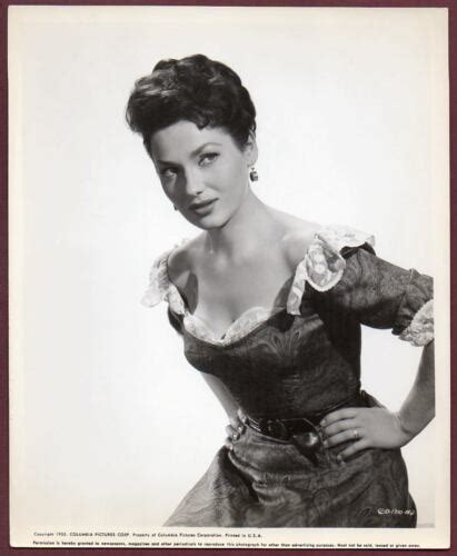 VALERIE FRENCH Sexy Busty Actress JUBAL Western Film VINTAGE ORIG