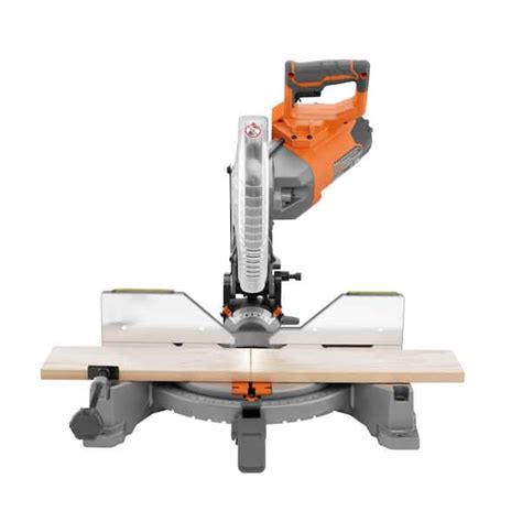 Ridgid R4113 Ac9946 15 Amp Corded 10 In Dual Bevel Miter Saw With Led