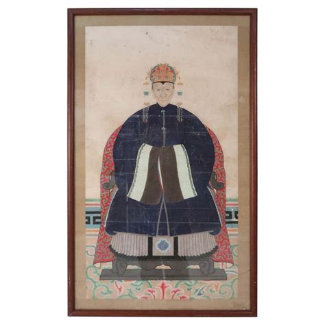 Chinese Ancestor Portrait For Sale At 1stdibs Chinese Ancestor Painting