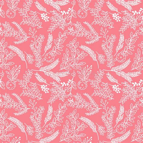 Seamless Tileable Vintage Floral Background Pattern Stock Vector
