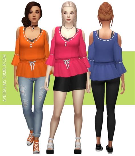 Aveira Sims 4 Artsy Shirt Recolor • Sims 4 Downloads