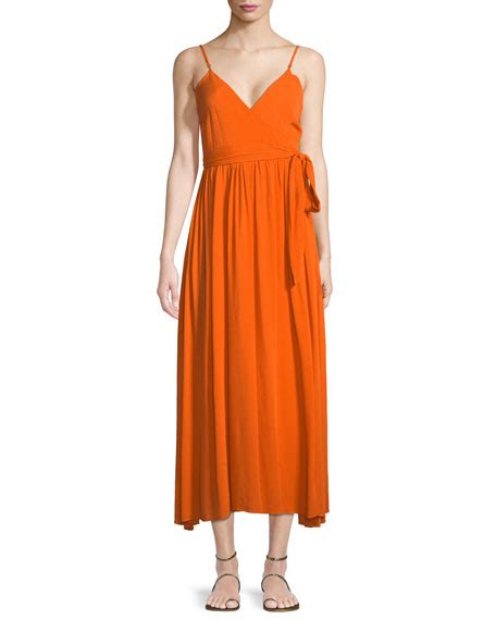 Mara Hoffman Alma Sleeveless Wrap Front Maxi Dress Neiman Marcus