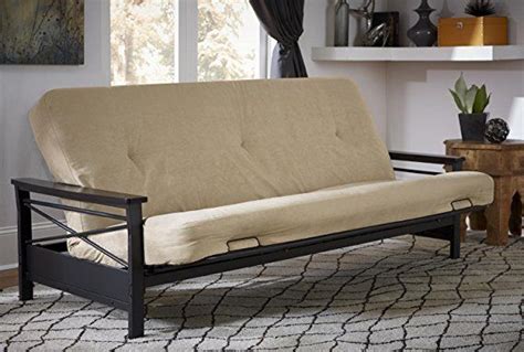 It can be used with an optional ottoman that uses a mattress of 28 x 21. DHP 6-Inch Futon Mattress, Tan | Futon mattress, Futon ...