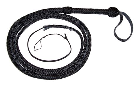 Buy 10 Foot Long 16 Plait Black Real Leather Bullwhip Bull Whips In