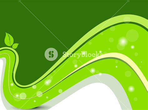 Green Nature Background Eco Concept Illustration Royalty Free Stock