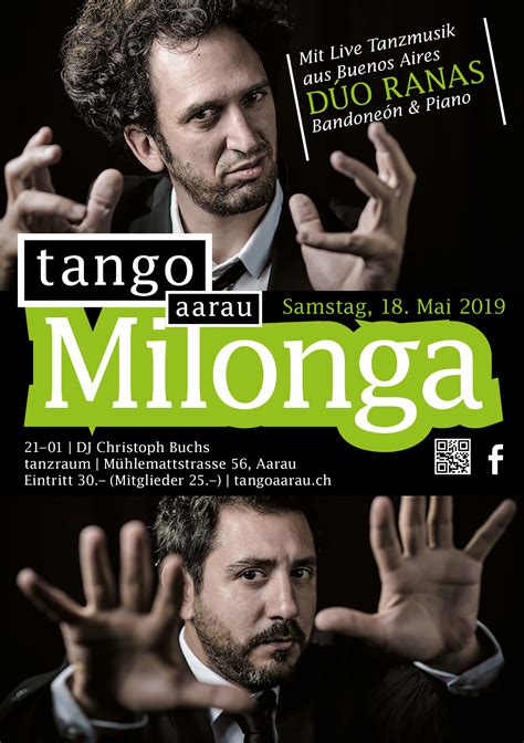 Samstag Mai Milonga Mit Live Musik D O Ranas Dj Christoph Buchs Tangoaarau