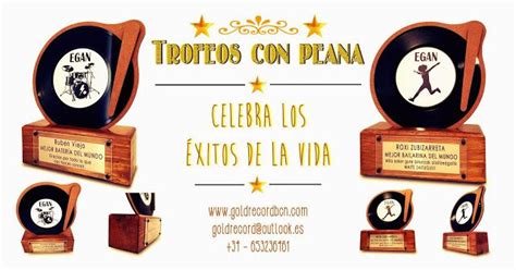 discos de oro y platino premios galardones awards regalos empresariales trofeos y premios