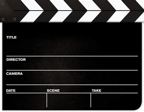 Film Slate Vector At Collection Of Film Slate Vector