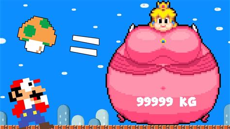 Mario Love Fat Princess Peach Maze In Pixel Game Mario Bros Youtube