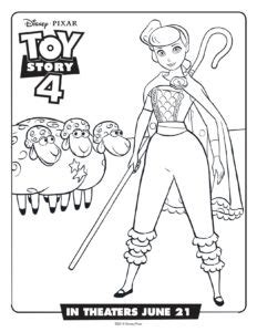 Little bo peep (though bo peep as far as her text box puts it) is a character in the game spyro 2: Toy-Story-4-Bo-Peep-Printable-Coloring-Page Simply Sweet Days