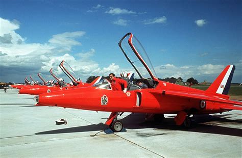 Red Arrows Hawker Siddeley Gnat August 1967 Raf Red Arrows Red