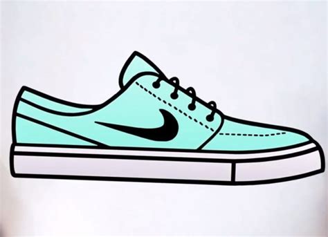 Shoe Drawing How To Draw A Nike Shoes For Kids In 2021 Nike Kids