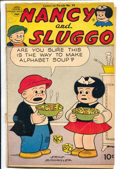 Comics On Parade 79 1951 Nancy And Sluggo Ernie Bushmiller Soup G 1951 Comic Dta Collectibles