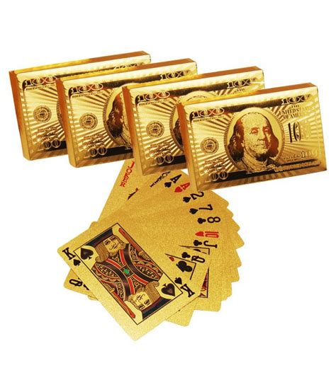 Here is the key difference between 24k gold and 22k gold: Luxantra 24k Gold Plated Poker Playing Cards Set of 4 - Buy Luxantra 24k Gold Plated Poker ...