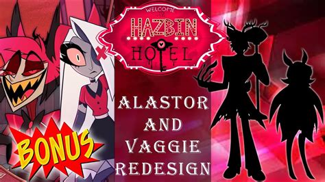 Bonus Hazbin Hotel Alastor And Vaggie Redesign Youtube