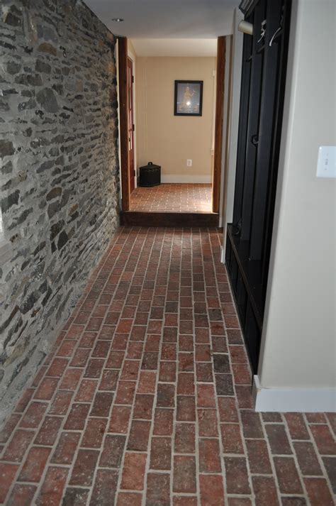 Wrights Ferry Brick Hall Floor Tile Providence Color Mix With Some
