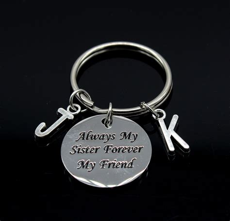 Always My Sister Forever My Tial Keychainbest Friend Etsy