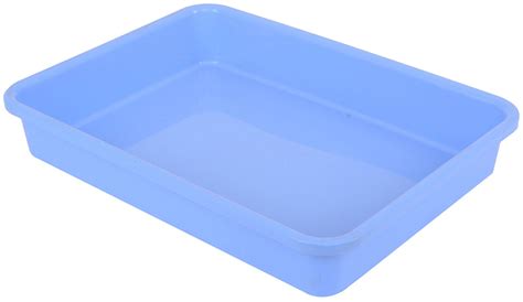 Samruddhi Plastic Tray 30 Cms X 405 Cms X 7 Cms Blue Pack Of 4
