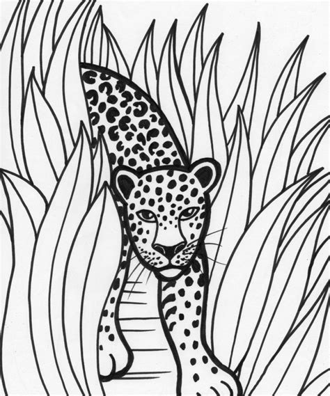 Jungle Scene Coloring Pages at GetColorings.com | Free printable