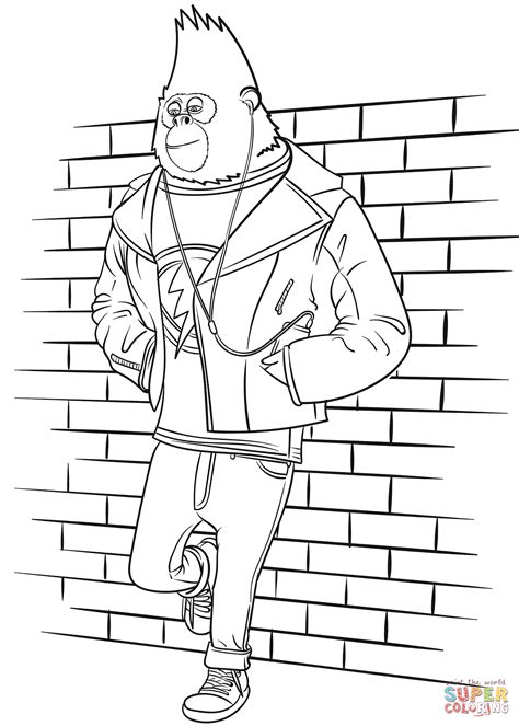 Search through 623,989 free printable colorings at. Johnny from Sing Movie coloring page | Free Printable ...