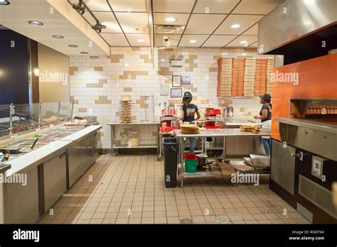 CHICAGO, IL - CIRCA MARCH, 2016: inside Blaze Pizza restaurant. Blaze