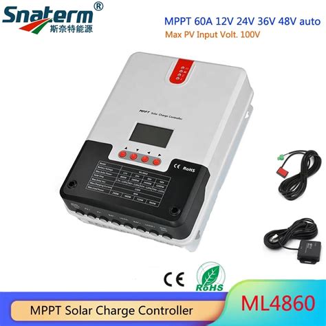 Srne Ml4860 60a 12v24v36v48v Auto Mppt Solar Charge Controller For