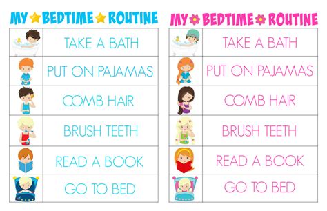 10 Best Elementary Printable Bedtime Routine Charts Pdf For Free At