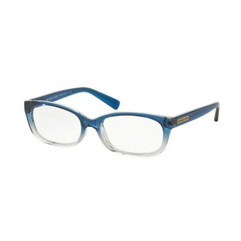 michael kors eyeglasses mk 8020 3122 blue clear gradient 53mm